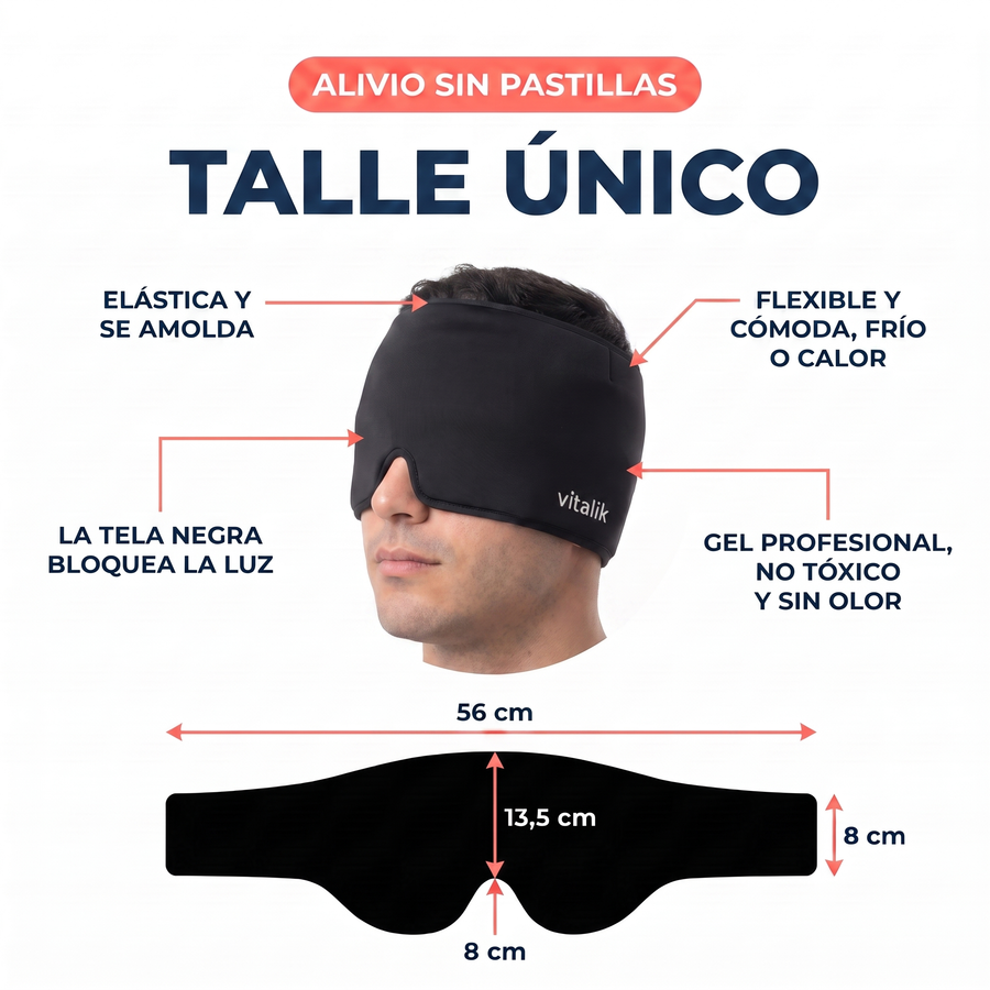 Gorra de Gel para Migraña Vitalik